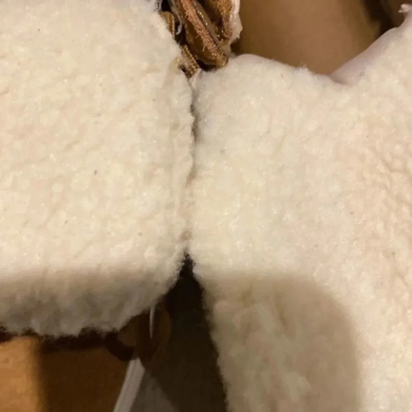 Marc Fisher Suede Leather Boots MF Darlen-M Faux Fur Ankle Boots Size - Picture 6 of 7